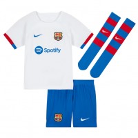 Camiseta Barcelona Dani Olmo #20 Visitante Equipación para niños 2024-25 manga corta (+ pantalones cortos)